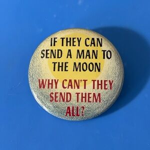 Vintage Humorous Button.